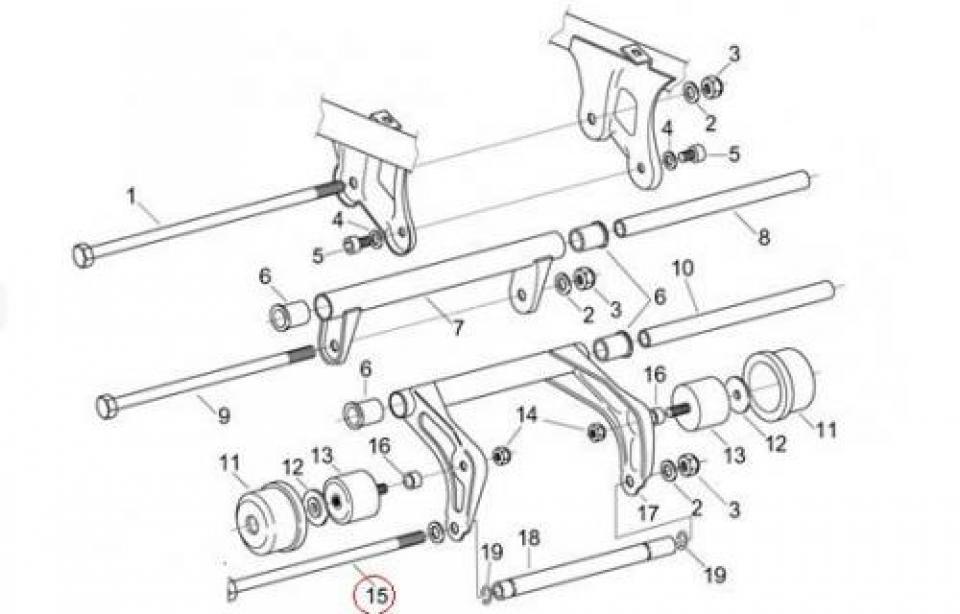Visserie origine pour Scooter Aprilia 125 Leonardo ST 2001 à 2004 AP8221160 Neuf