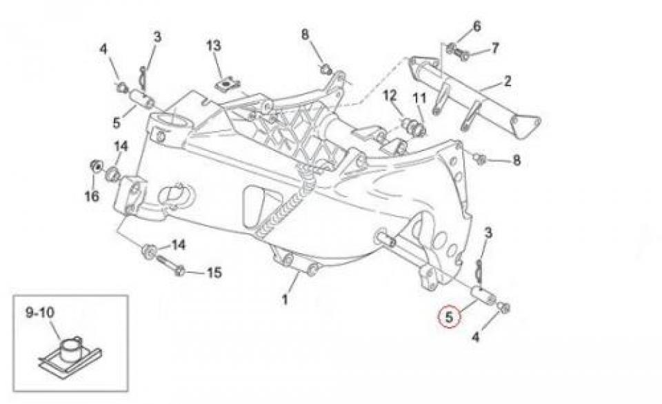 Visserie origine pour moto Aprilia 250 RS 1995-2003 AP8120699 Neuf