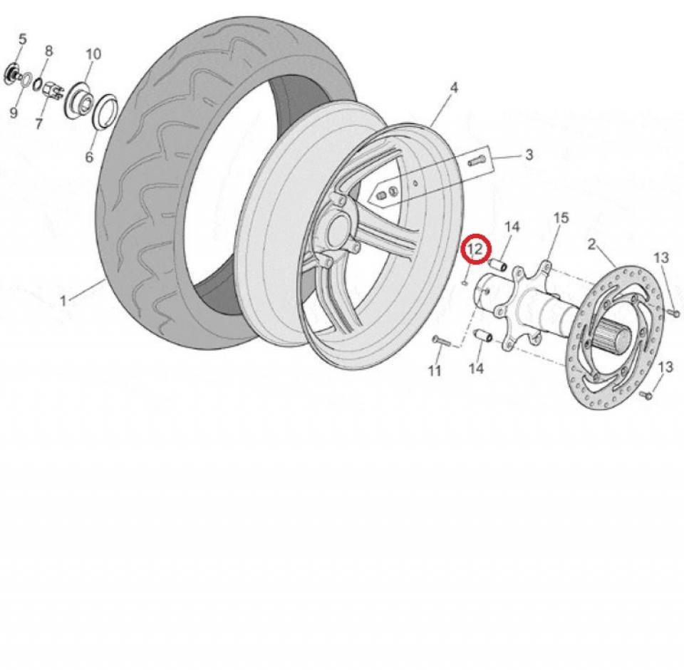 Clavettes origine pour Moto Aprilia 1000 RST 2001 à 2003 AP8121451 Neuf