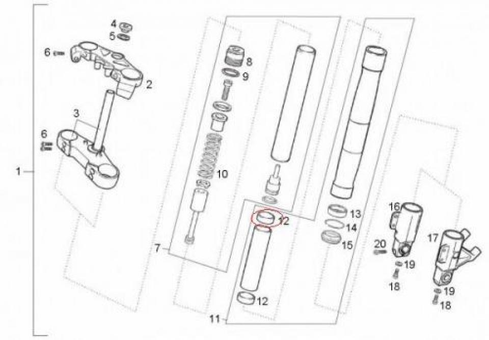 Visserie origine pour Moto Derbi 50 GPR 2004 à 2006 00H00208151 Neuf
