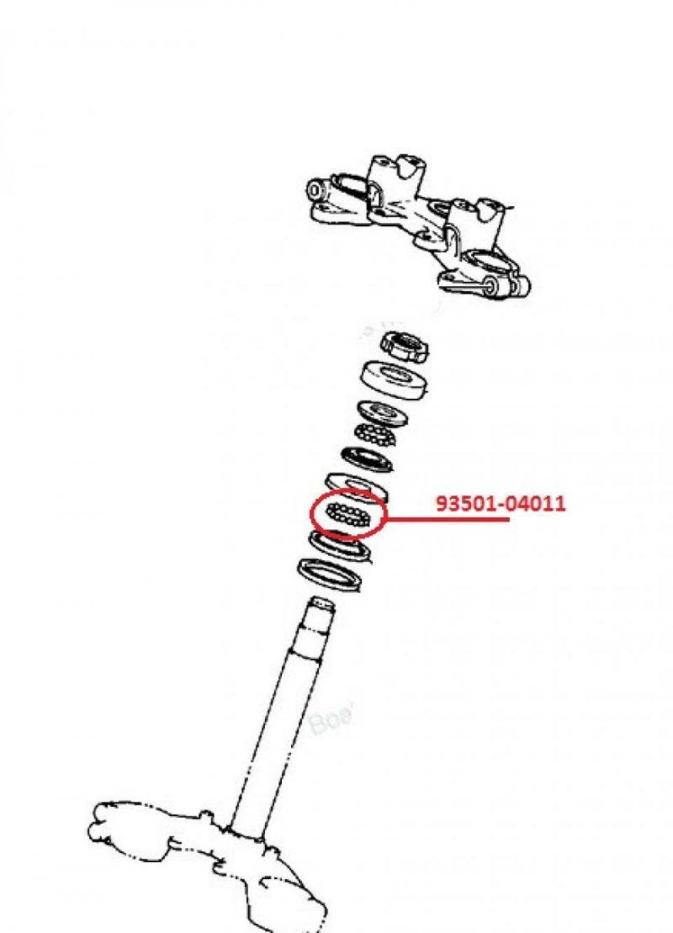 Visserie origine pour Moto Yamaha 125 DT 1974 à 1980 93501-04011-00 Neuf