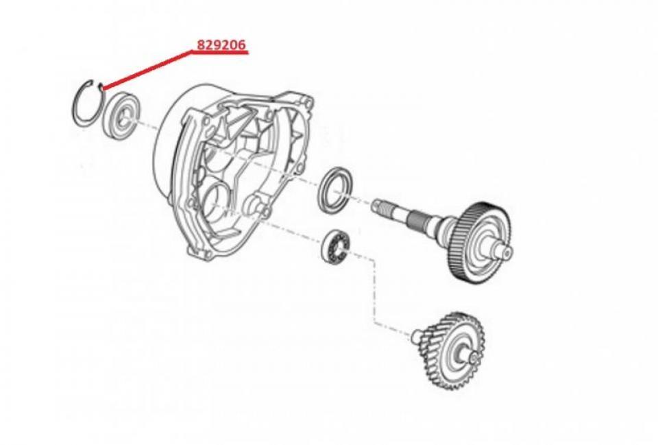 Visserie origine pour scooter Gilera 500 Fuoco 2011-2014 829206 Neuf