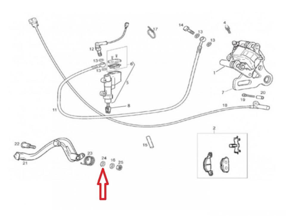 Visserie origine pour moto Derbi 50 Cross city 00005527540 Neuf