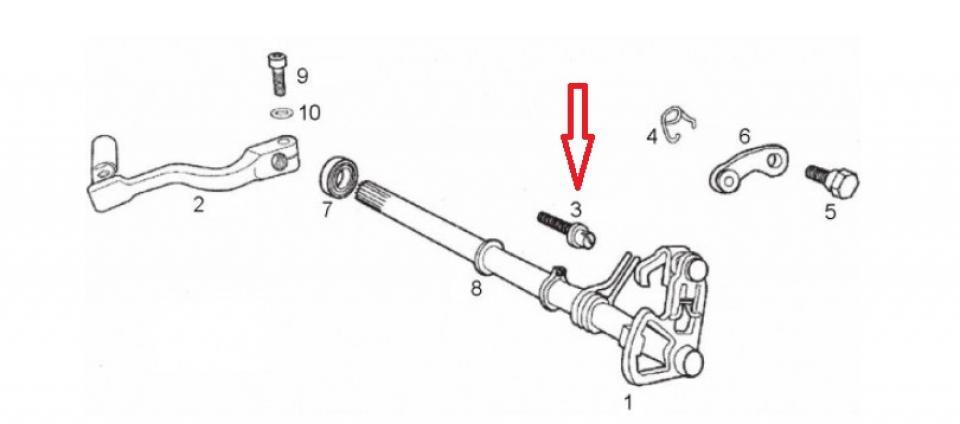 Visserie origine pour moto Derbi 50 Moteur Euro3 2006 B017981 / B018064 Neuf