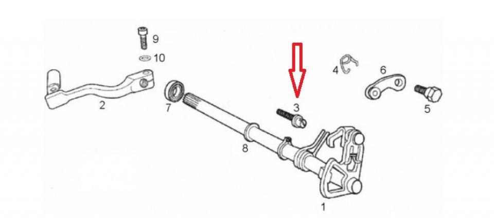 Visserie origine pour moto Derbi 50 Senda Xtrem B017981 / B018064 Neuf