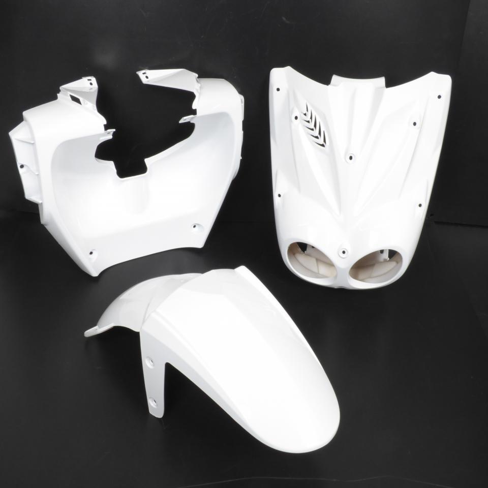 Kit carénage TNT pour Scooter MBK 50 Stunt Après 2004 7 pièces blanc Neuf