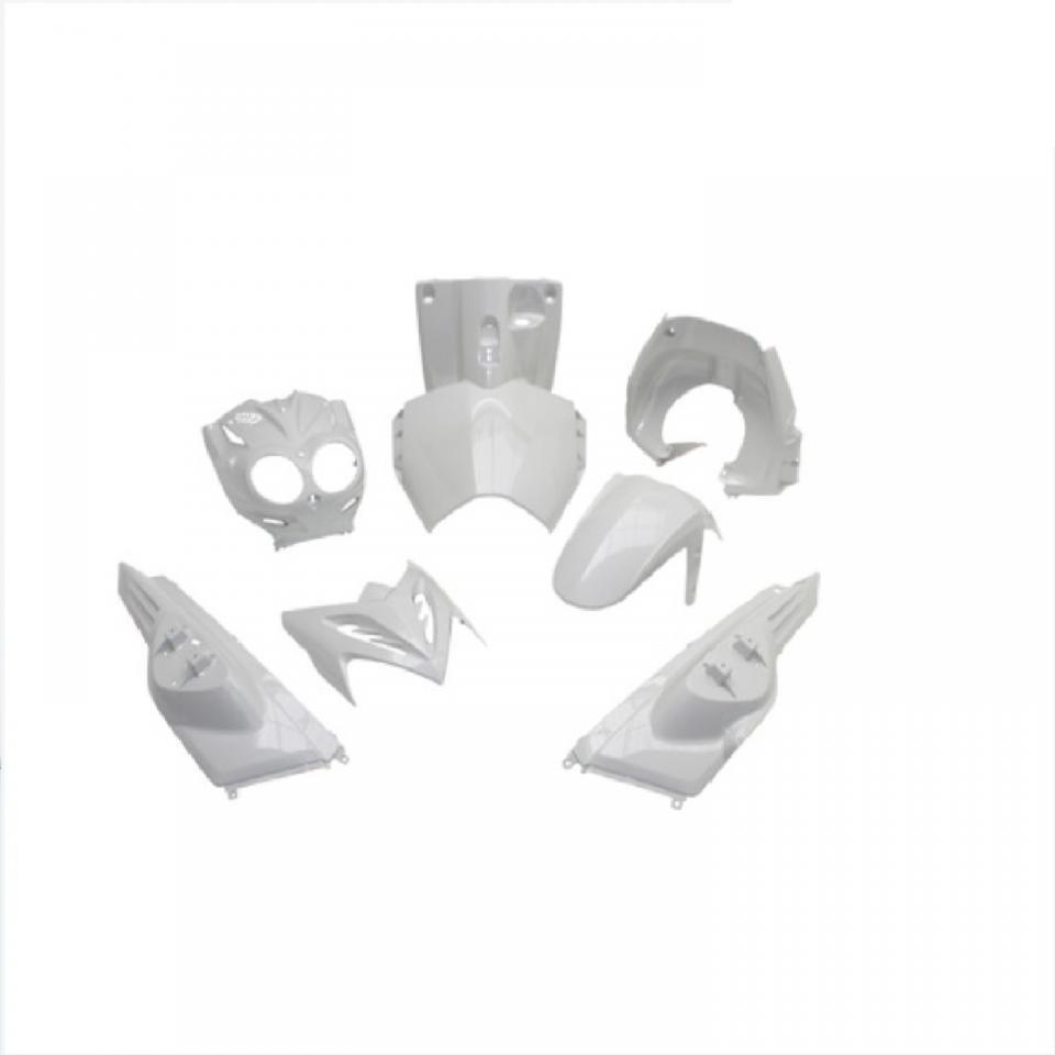 Kit carénage TNT pour Scooter MBK 50 Stunt Après 2004 7 pièces blanc Neuf
