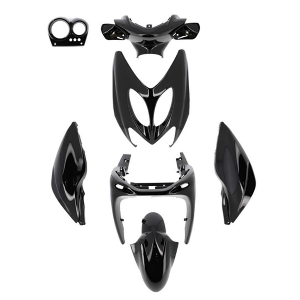 Kit carénage Tun'R pour scooter Yamaha 50 Aerox 2002 à 2012 noir 8 pièces Neuf