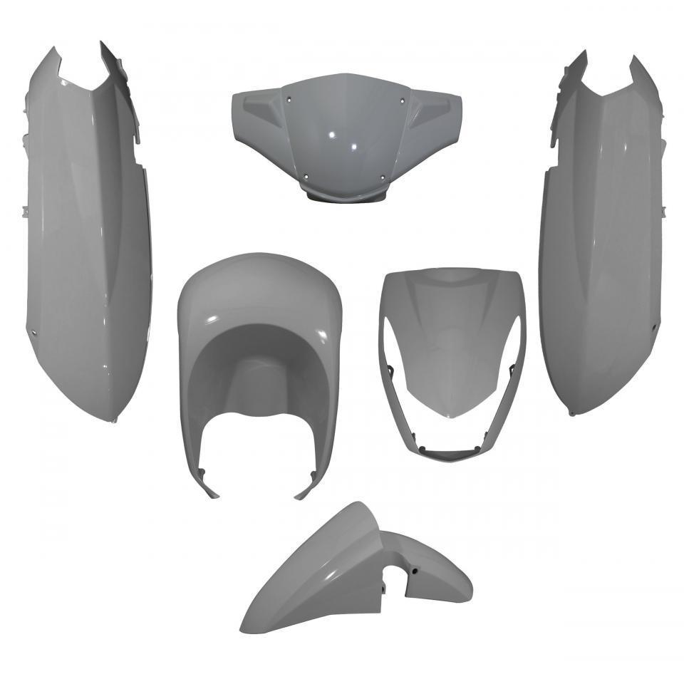 Kit carénage P2R pour scooter Peugeot 50 Kisbee 4T 6 pieces gris mat Neuf