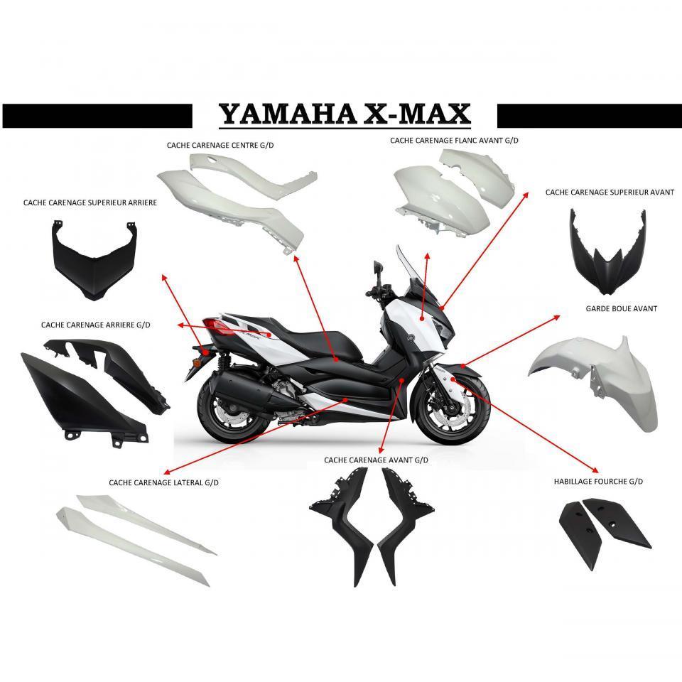 Kit carénage P2R (Motorisé) pour Scooter Yamaha 400 X-Max Après 2018 Neuf