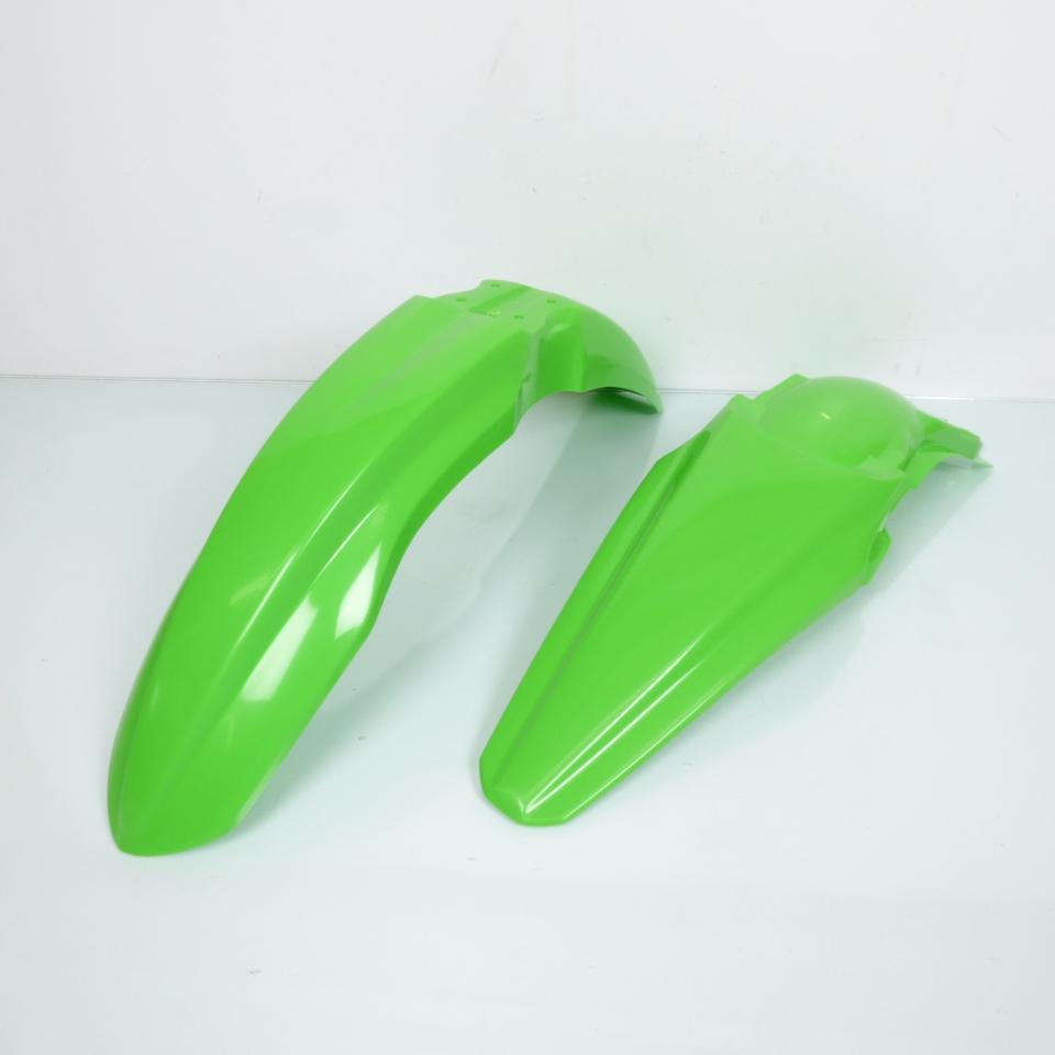 Kit carénage UFO pour Moto Kawasaki 450 KXF 2012 à 2015 Vert / noir / blanc Neuf