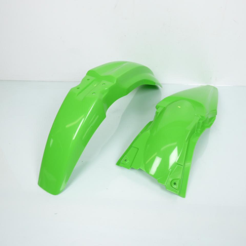 Kit carénage UFO pour Moto Kawasaki 450 KXF 2012 à 2015 Vert / noir / blanc Neuf