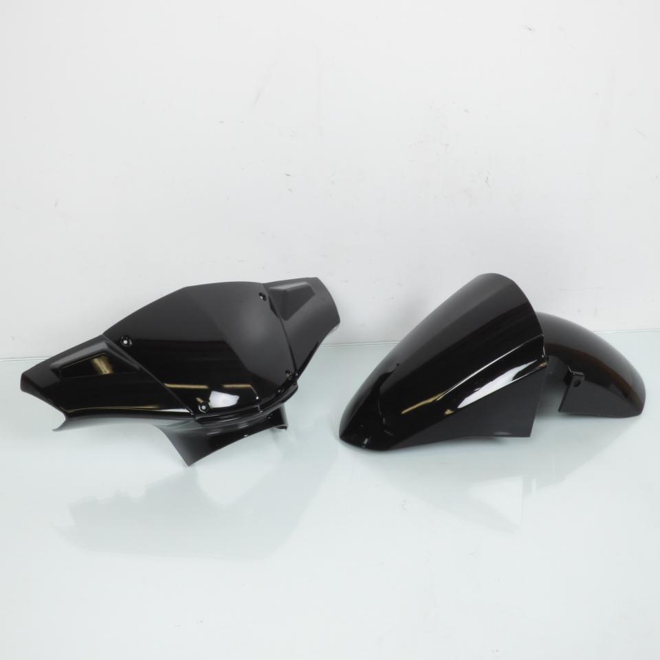 Kit carénage Tun'R pour scooter Peugeot 50 Kisbee 2018 6 pieces noir brillant