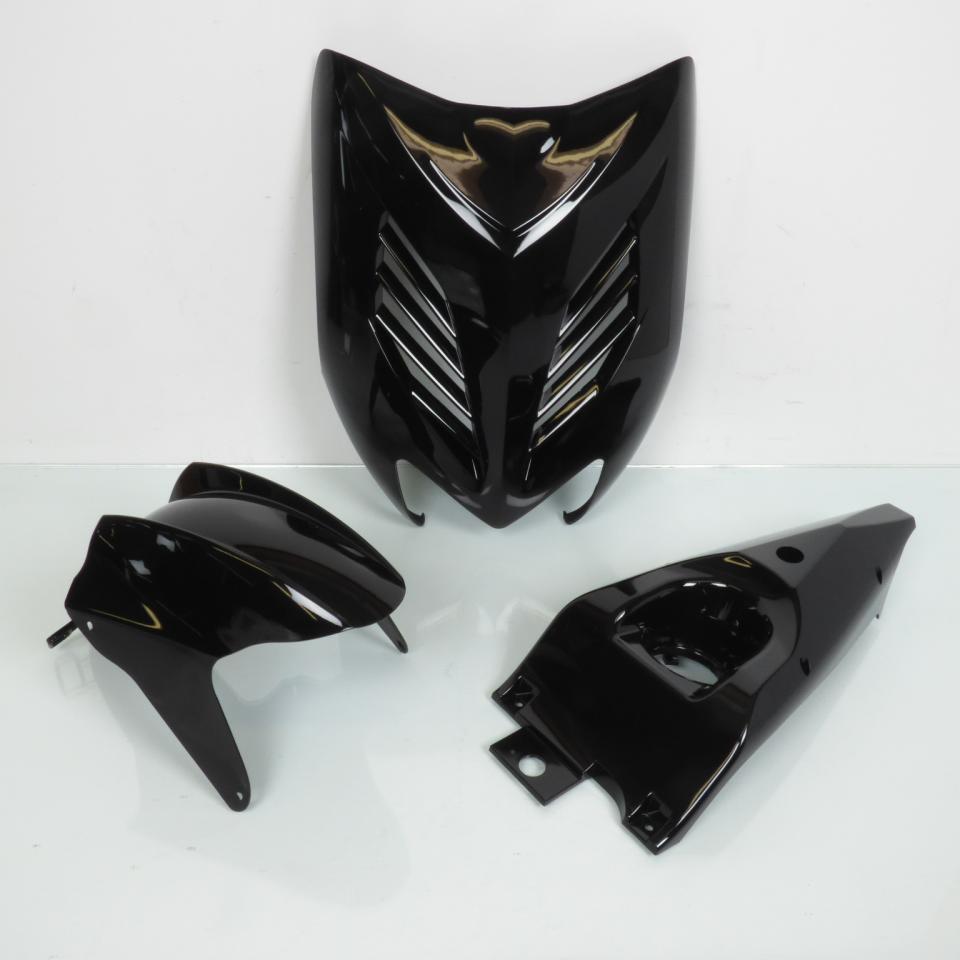 Kit carénage noir brillant pour scooter Yamaha 50 Aerox 1997 à 2020 8 pieces