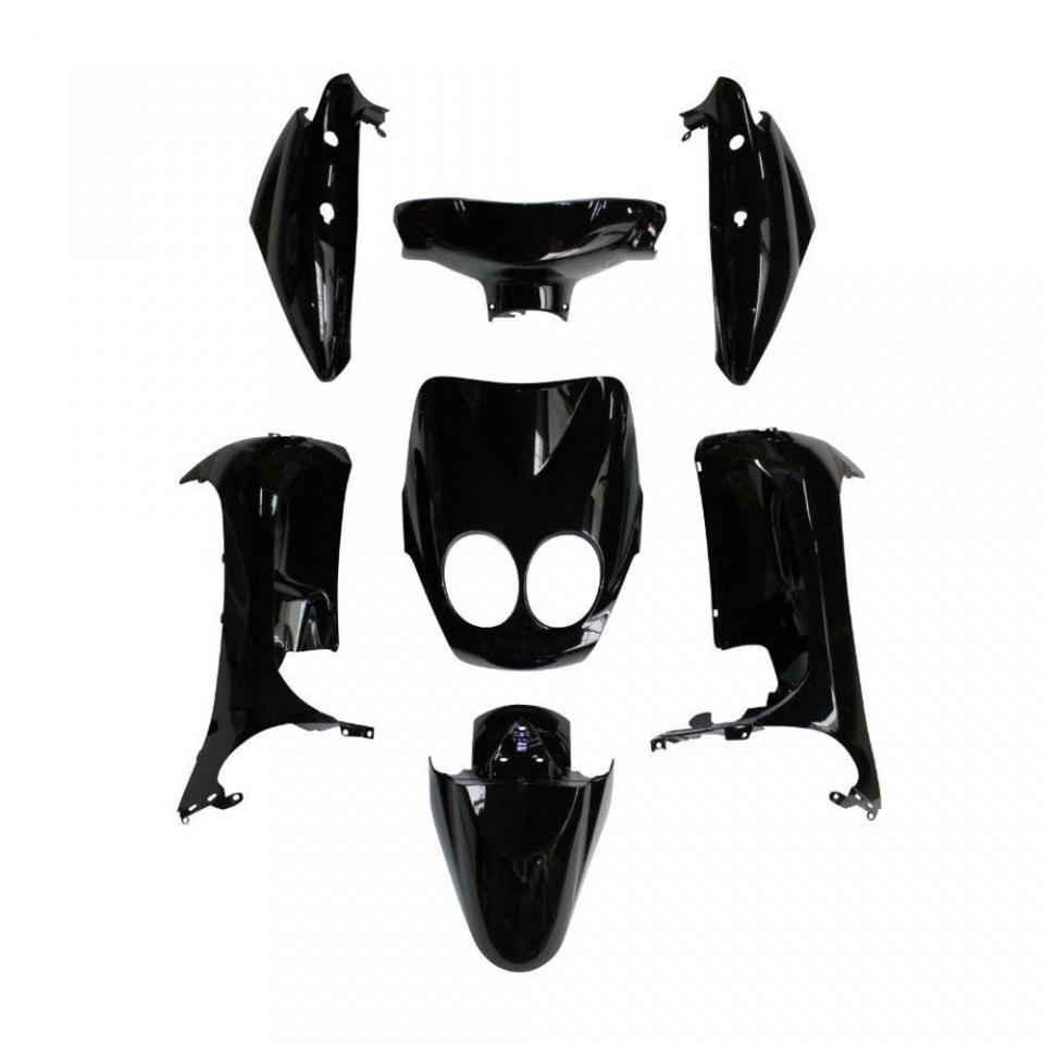 Kit carénage P2R pour scooter MBK 50 Ovetto One noir brillant / 7 pièces Neuf