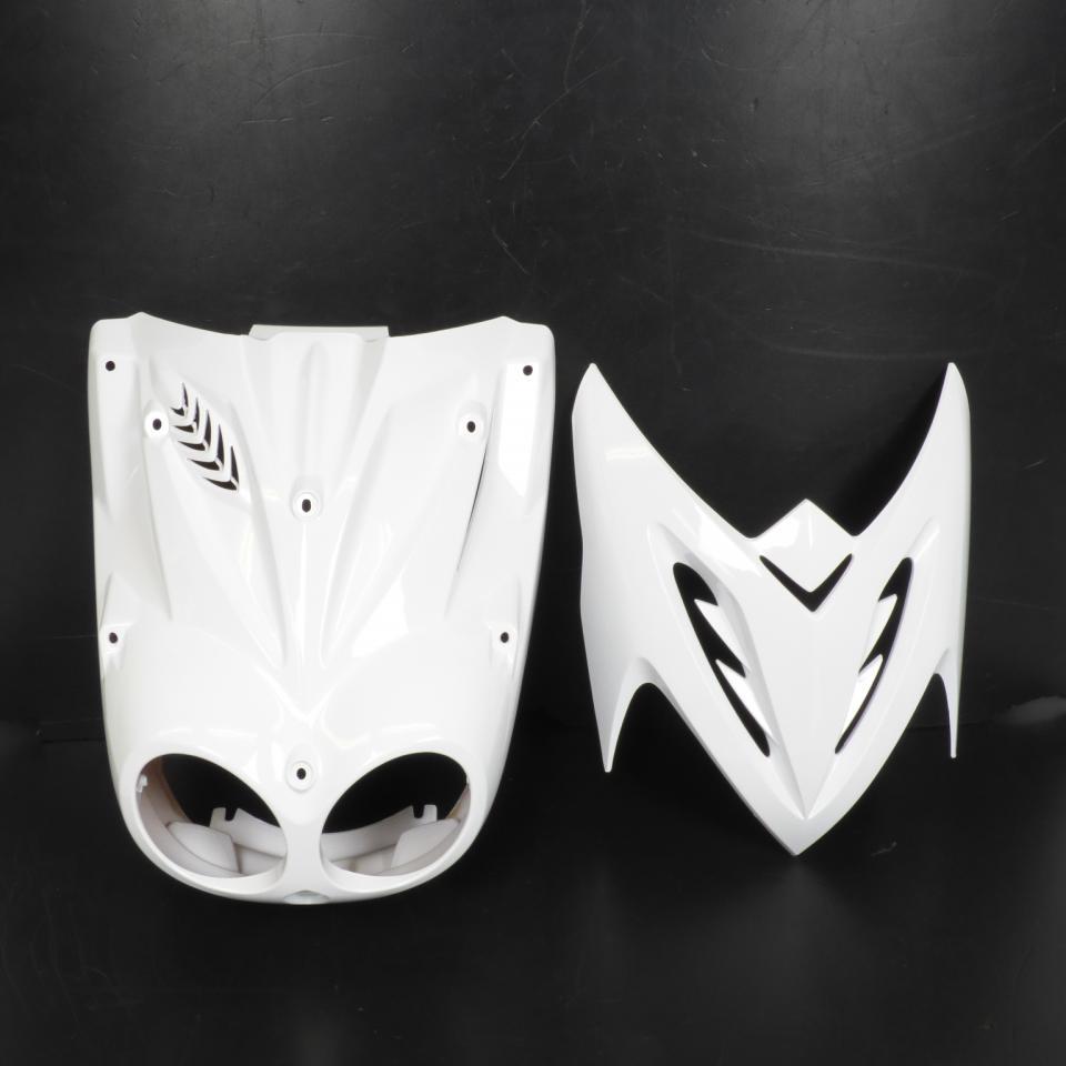 Kit carénage blanc brillant pour scooter MBK 50 Stunt Avant 2020 11 pieces Neuf