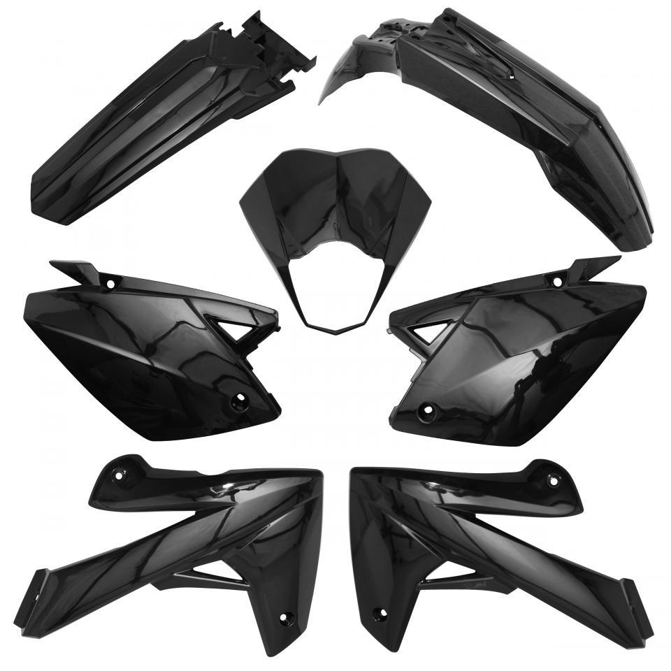 Kit carénage plastique noir P2R pour moto Rieju 125 Marathon Pro Sm 2013 Neuf