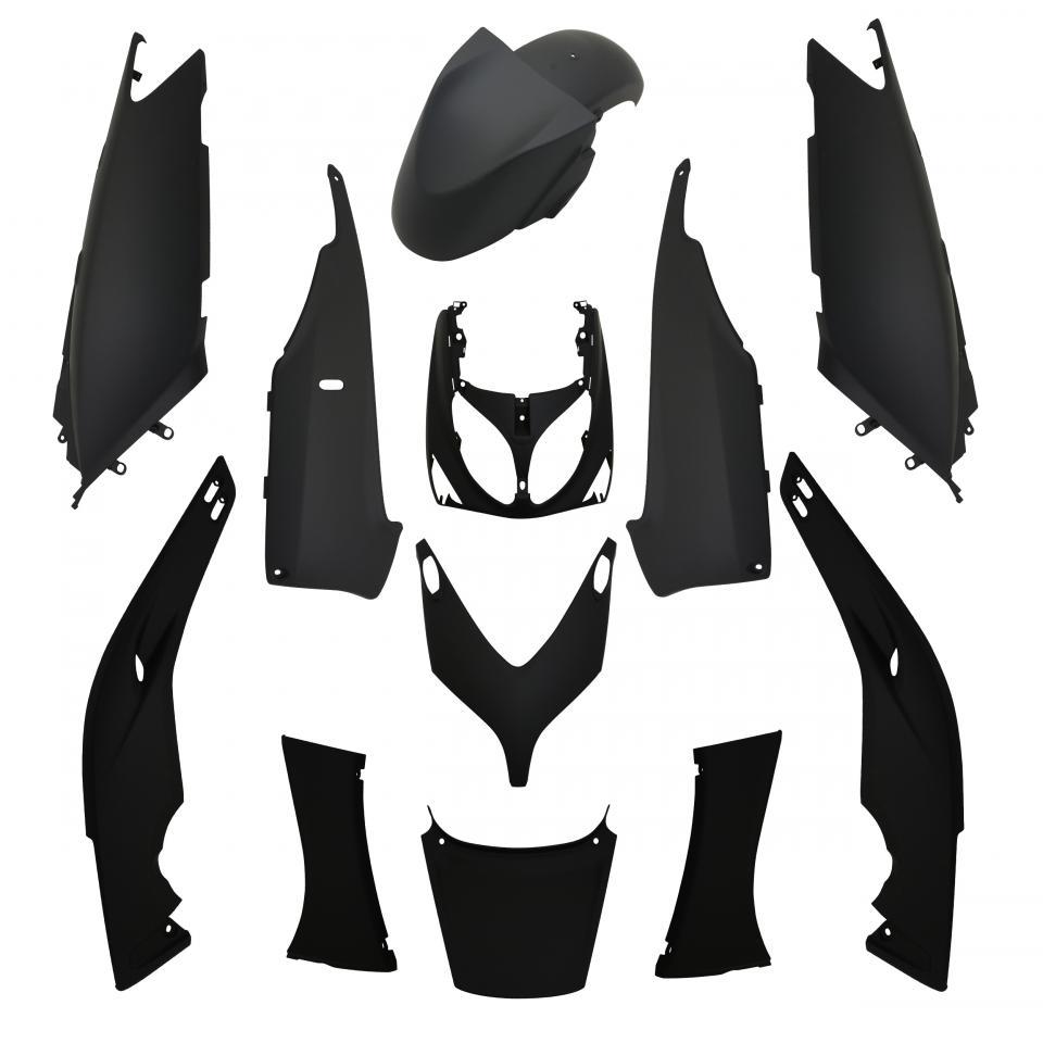 Kit carénage noir mat pour scooter Yamaha 500 Tmax 2001 à 2007 12 pieces Neuf