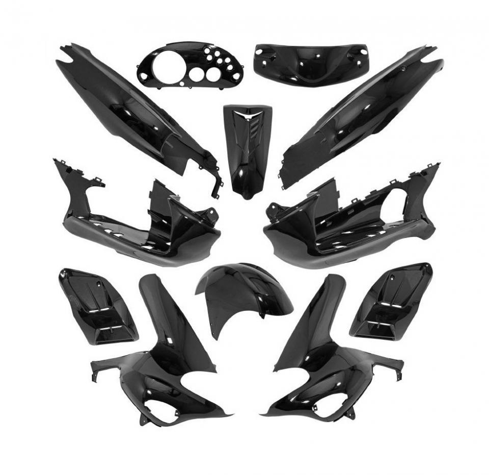 Kit carénage P2R pour Scooter Gilera 50 Runner 1997 à 2005 12 piece noir brillant Neuf