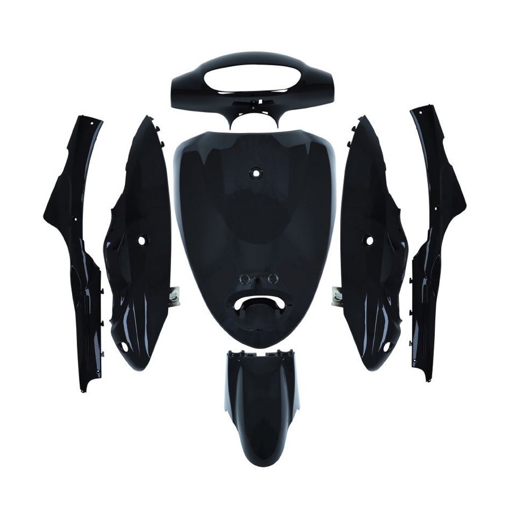 Kit carénage P2R pour Scooter Chinois 50 YY50QT 7 pièces / noir brillant Occasion