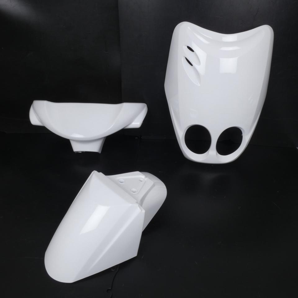 Kit carénage One pour scooter MBK 50 Ovetto 1996 à 2007 blanc 7 pièces Neuf