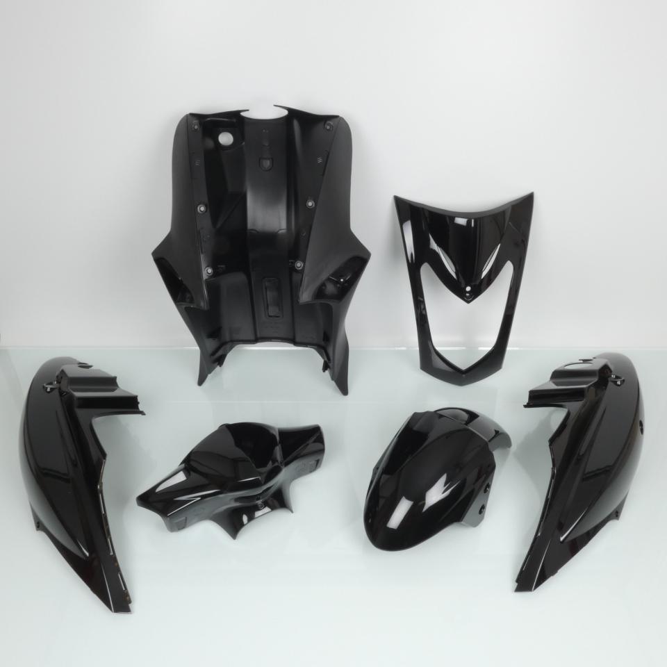 Kit carénage P2R pour Scooter Kymco 125 Agility 2004 à 2020 noir brillant / 6 pièces Neuf