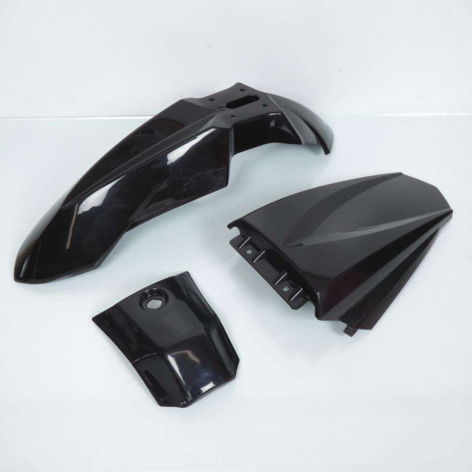 Kit carénage TNT pour moto Derbi Senda 50 à boîte 7 pièces noir Neuf