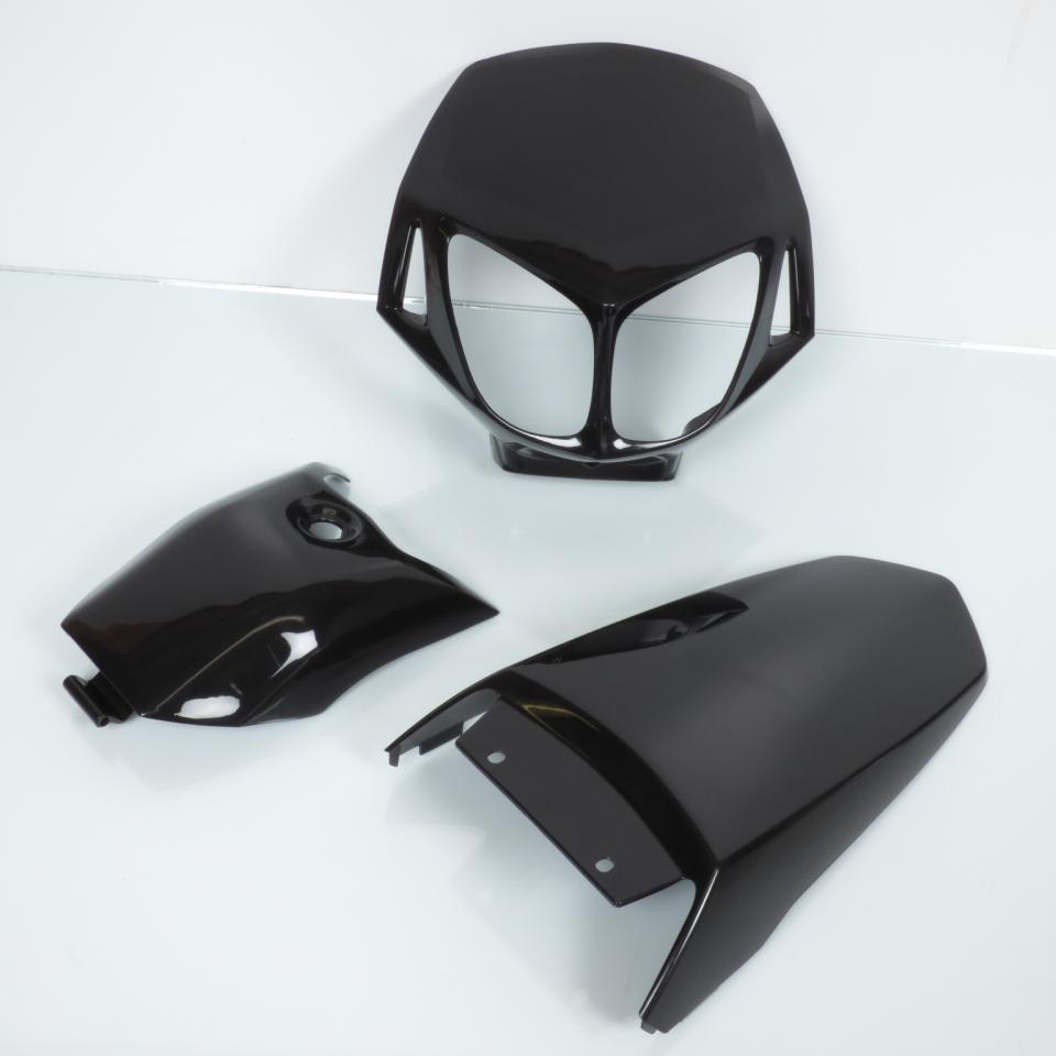 Kit carénage P2R 8 pièce noir pour moto Derbi 50 Senda DRD racing Après 2008