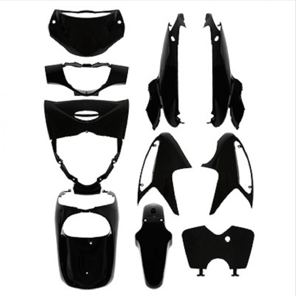 Kit carénage P2R pour scooter Honda 125 SH I 2012 à 2017 10 pièces noir brillant Neuf