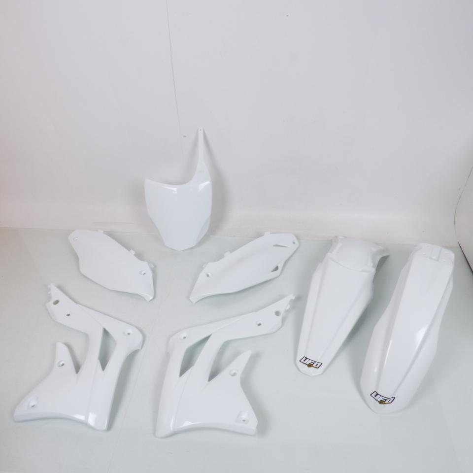 Kit plastique UFO blanc pour moto cross Kawasaki 450 KXF 2012 à 2015 carénage Neuf