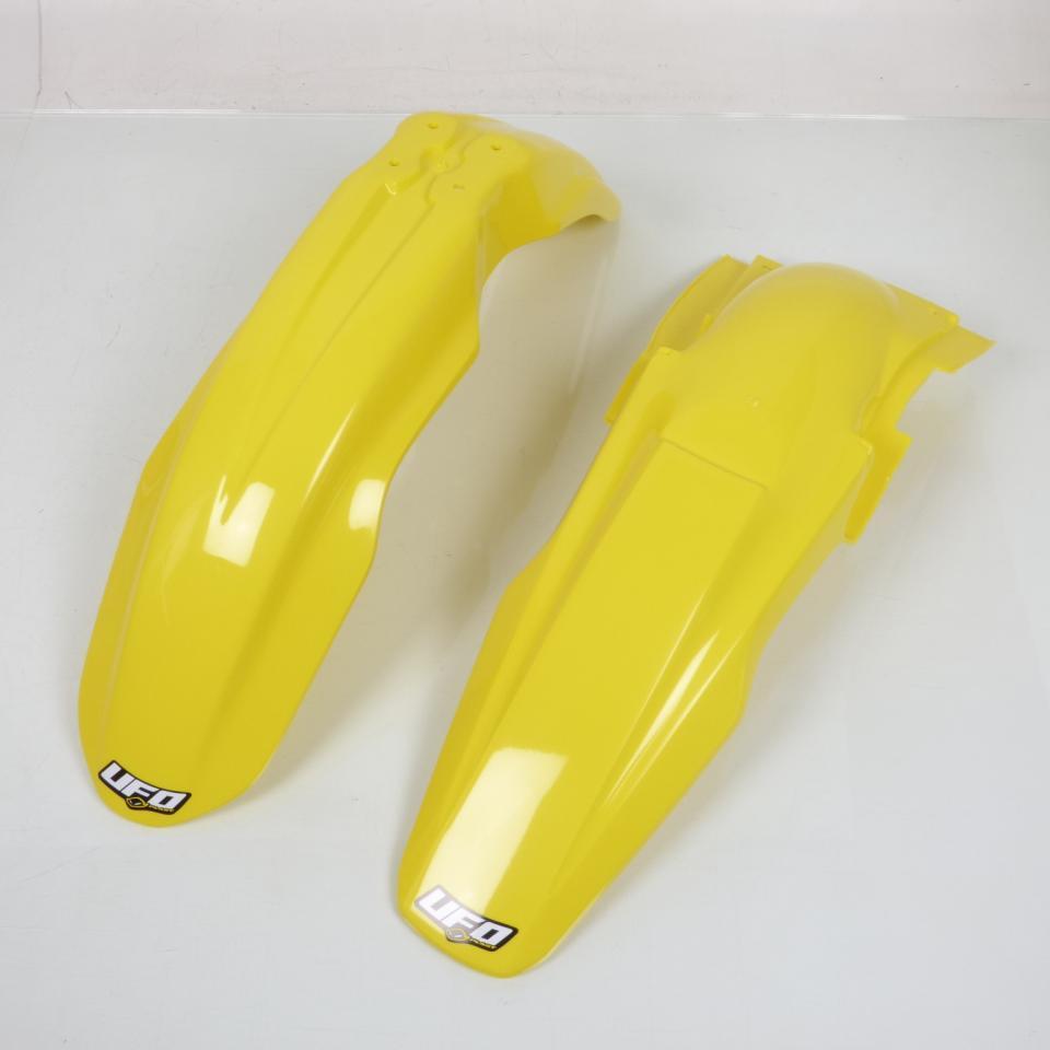 Kit plastique jaune et blanc UFO pour moto cross Suzuki 250 RMZ 2009 carénage Neuf