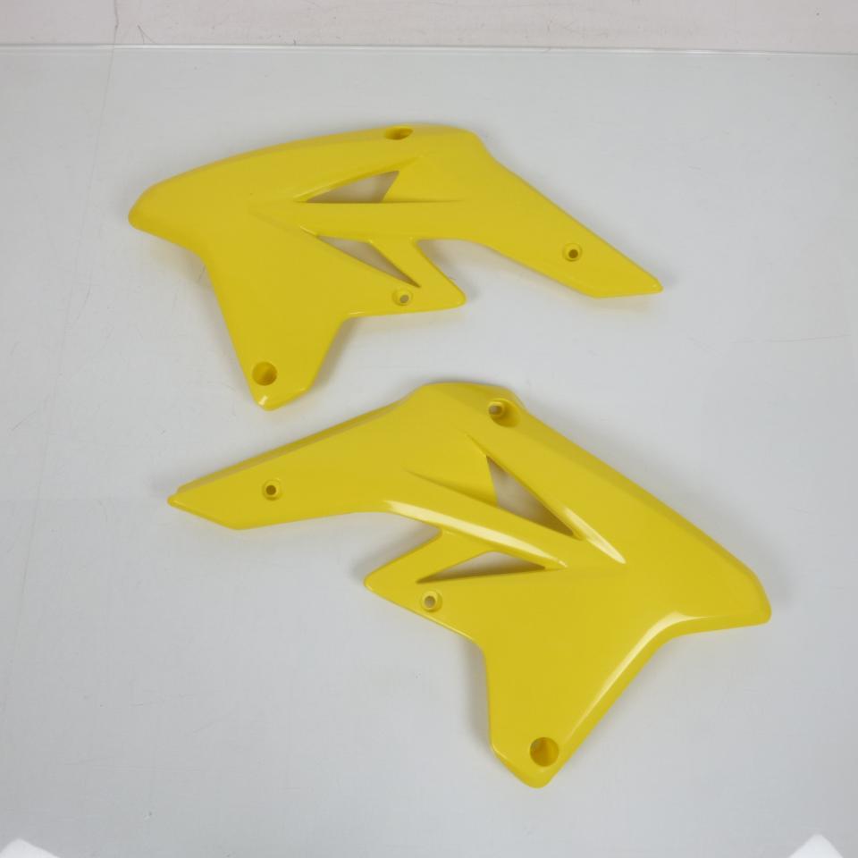 Kit plastique jaune et blanc UFO pour moto cross Suzuki 250 RMZ 2009 carénage Neuf