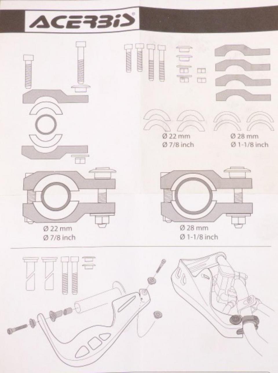 Protège main Acerbis pour Solex 0013057.110 / 2205320004 Neuf