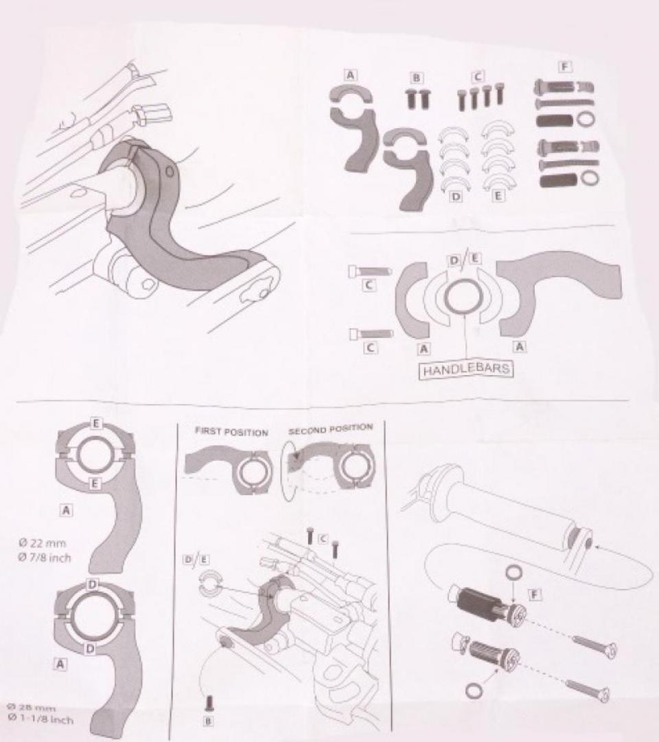 Protège main Acerbis pour Solex 0016077.010 / 2250230237 Neuf