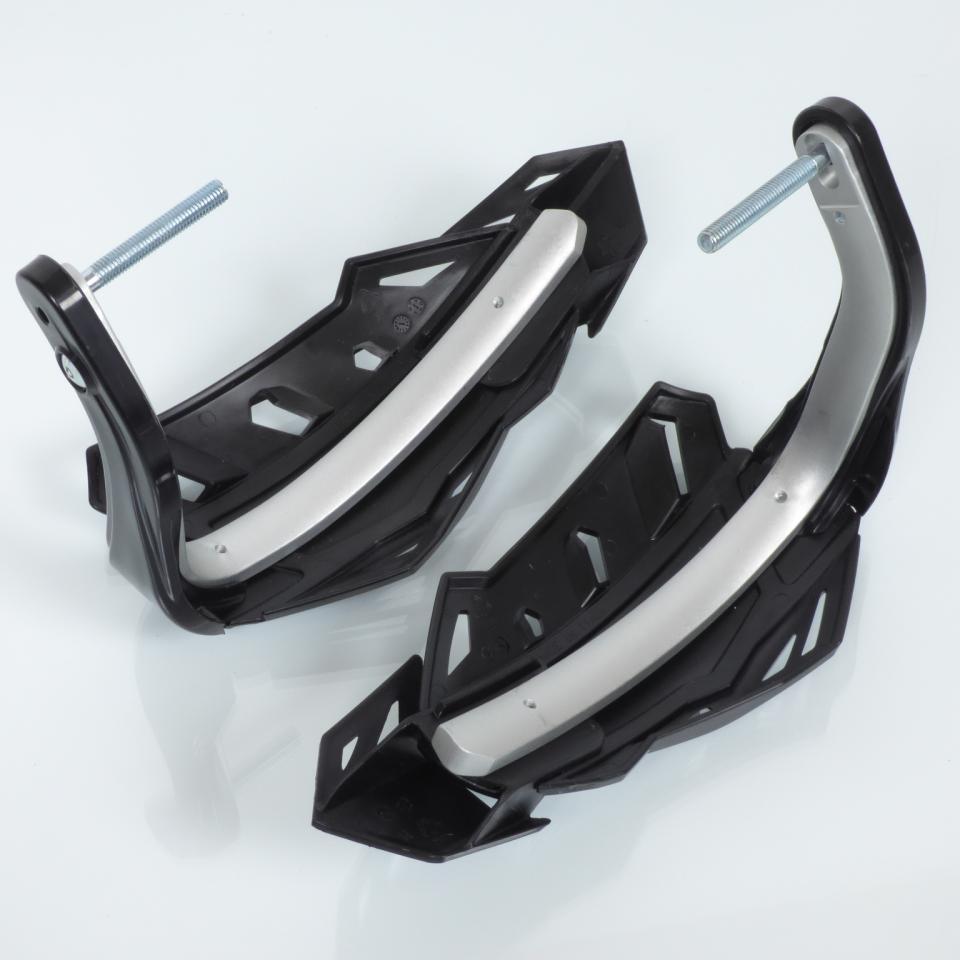 Protège main intégraux Racetech FLX noir spécial pour Quad fixation en bout de guidon