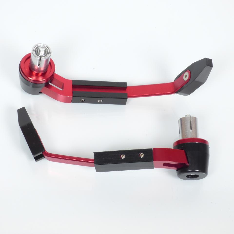 Protection de levier réglable Replay RR alu noir et rouge Ø14/18 pour moto 50 cross