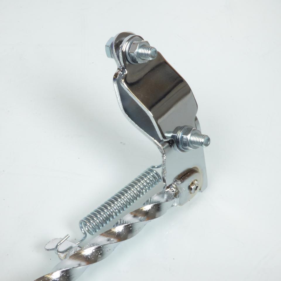 Béquille latérale torsadée chromée pour mobylette MBK 51 180mm bras rond neuf
