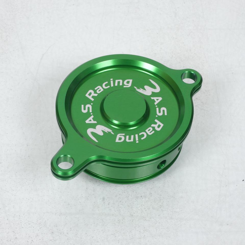 Bouchon filtre à huile Vert 3AS Racing pour moto Kawasaki 450 KLX R 2008 à 2009