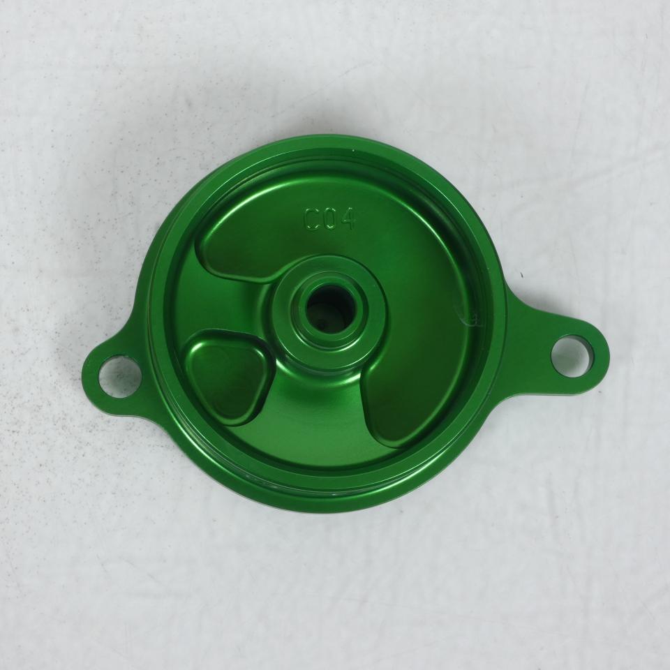 Bouchon filtre à huile Vert 3AS Racing pour moto Kawasaki 450 KLX R 2008 à 2009