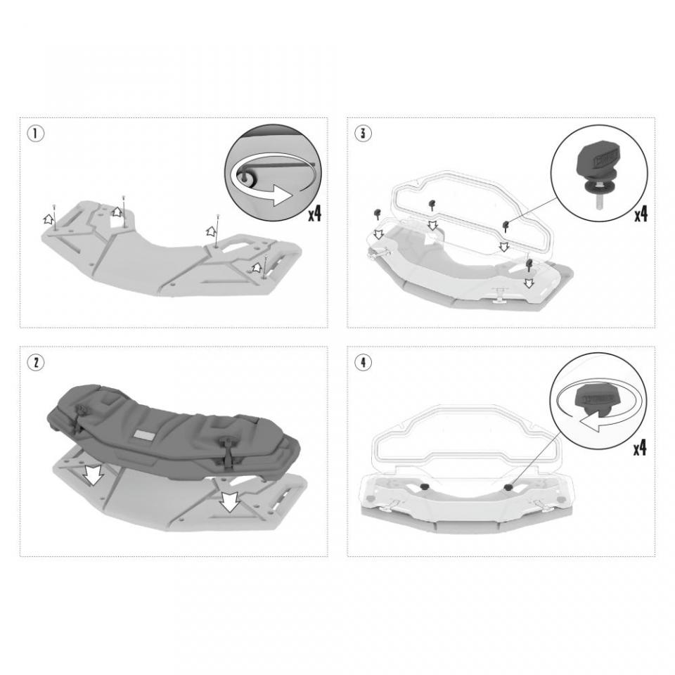 Top case Tesseract pour Quad Loncin 1000 X-WOLF 2025 Neuf