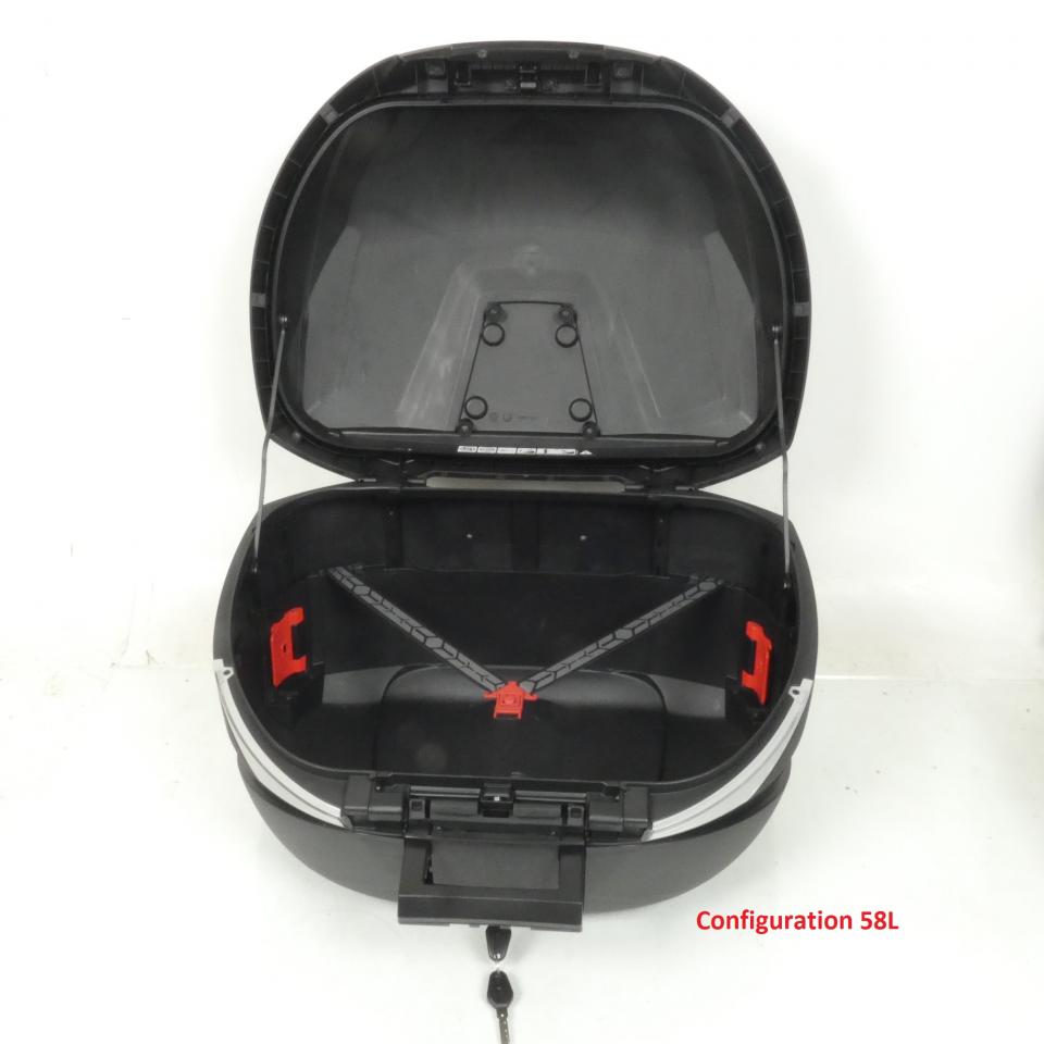 Top case Volume réglable 46L 52L 58L carbone noir Shad SH58X pour moto Scooter