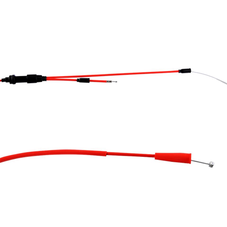 Câble transmission d'accélérateur rouge fluo Doppler pour moto Sherco 50 SE-R Neuf