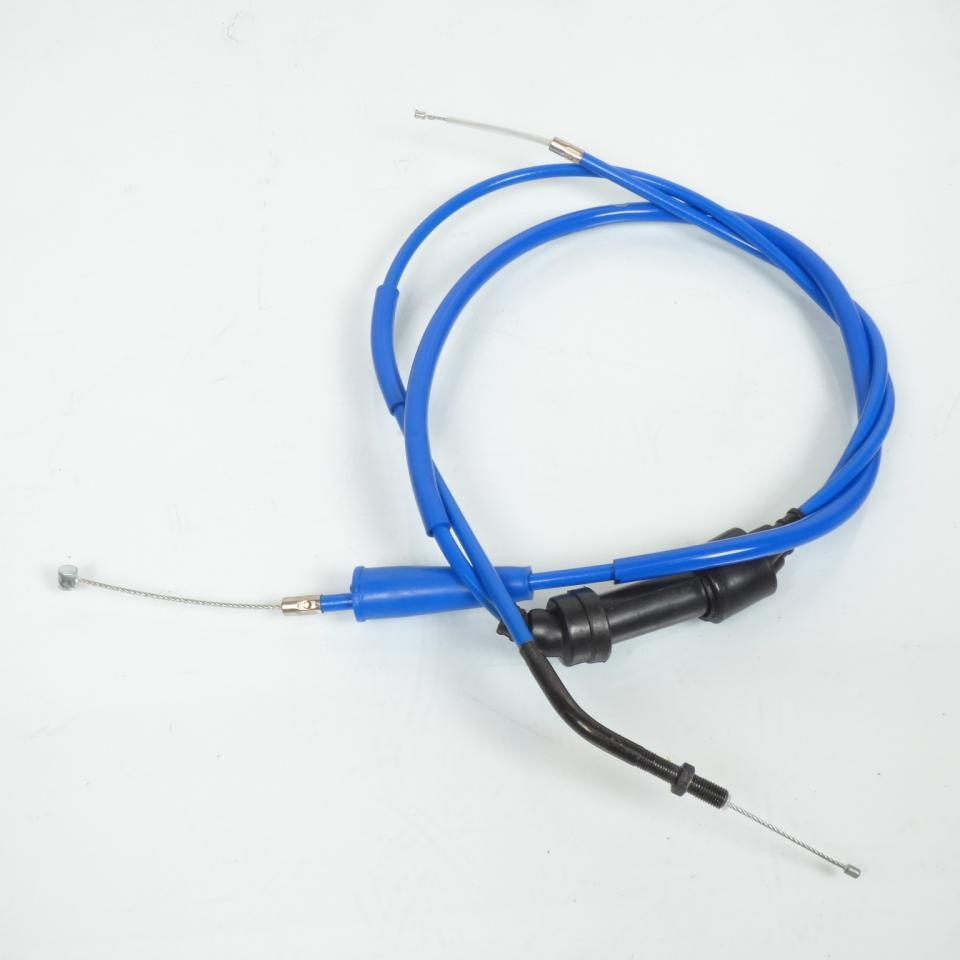 Câble d'accélérateur Doppler pour Moto Derbi 50 Senda Sm X-Treme 2006 à 2012 bleu / Euro 3 et 4 Neuf