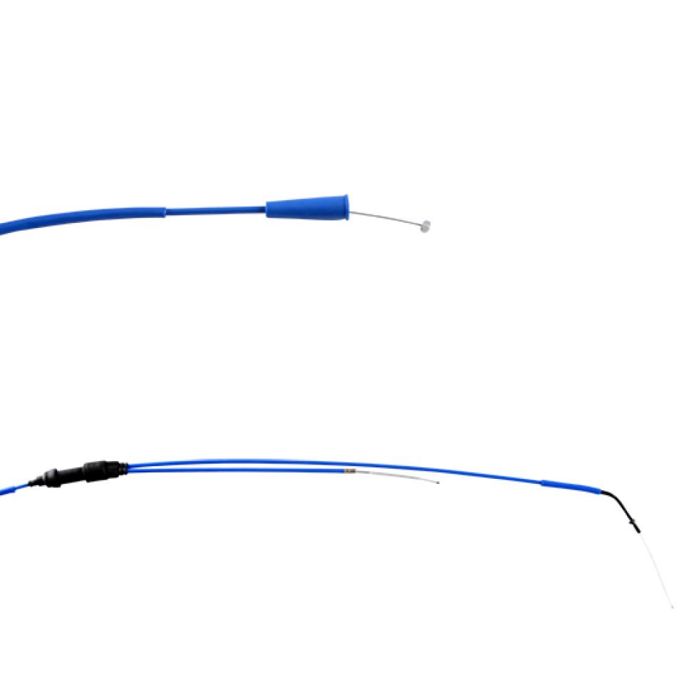 Câble d'accélérateur Doppler pour Moto Derbi 50 Senda Sm X-Treme 2006 à 2012 bleu / Euro 3 et 4 Neuf