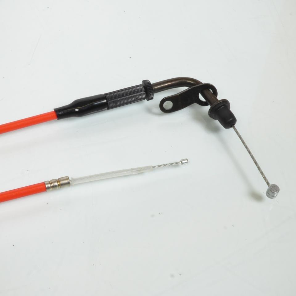 Câble d'accélérateur Doppler pour Scooter MBK 50 Booster 2004 à 2019 287-F6311-10 / rouge fluo Neuf