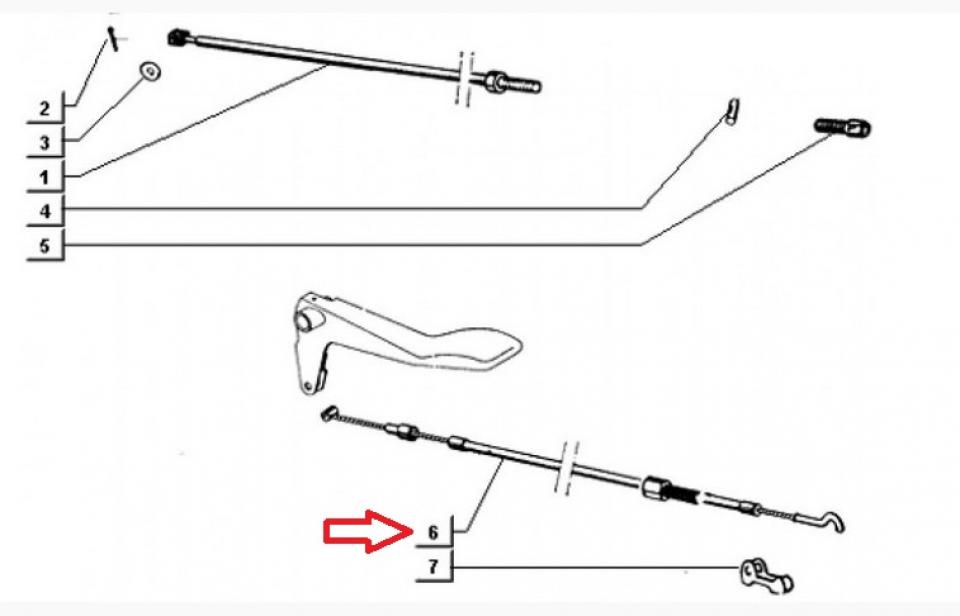 Câble d'accélérateur origine pour Auto Piaggio 420 Ape Après 1997 228706 / diesel Neuf