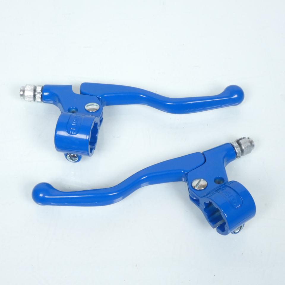 Kit poignée tirage rapide mini Targa bleu cocotte/levier Lusito pour mobylette