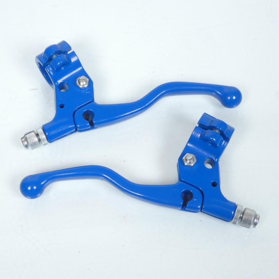 Kit poignée tirage rapide mini Targa bleu cocotte/levier Lusito pour mobylette