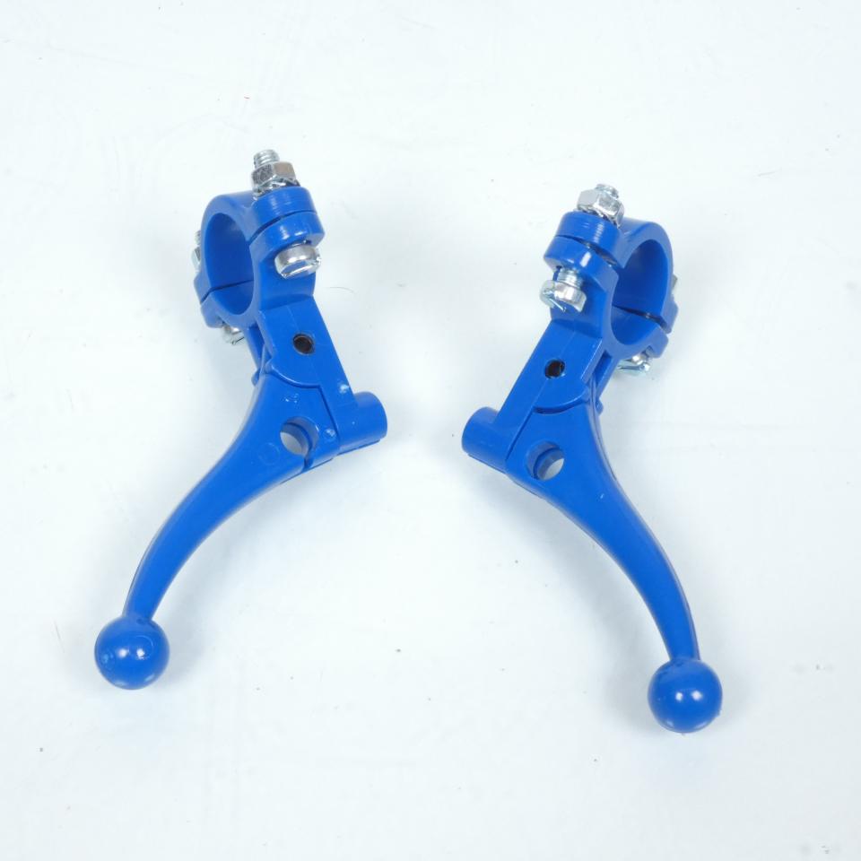 Kit poignée tirage rapide mini Targa bleu cocotte/levier Lusito pour mobylette