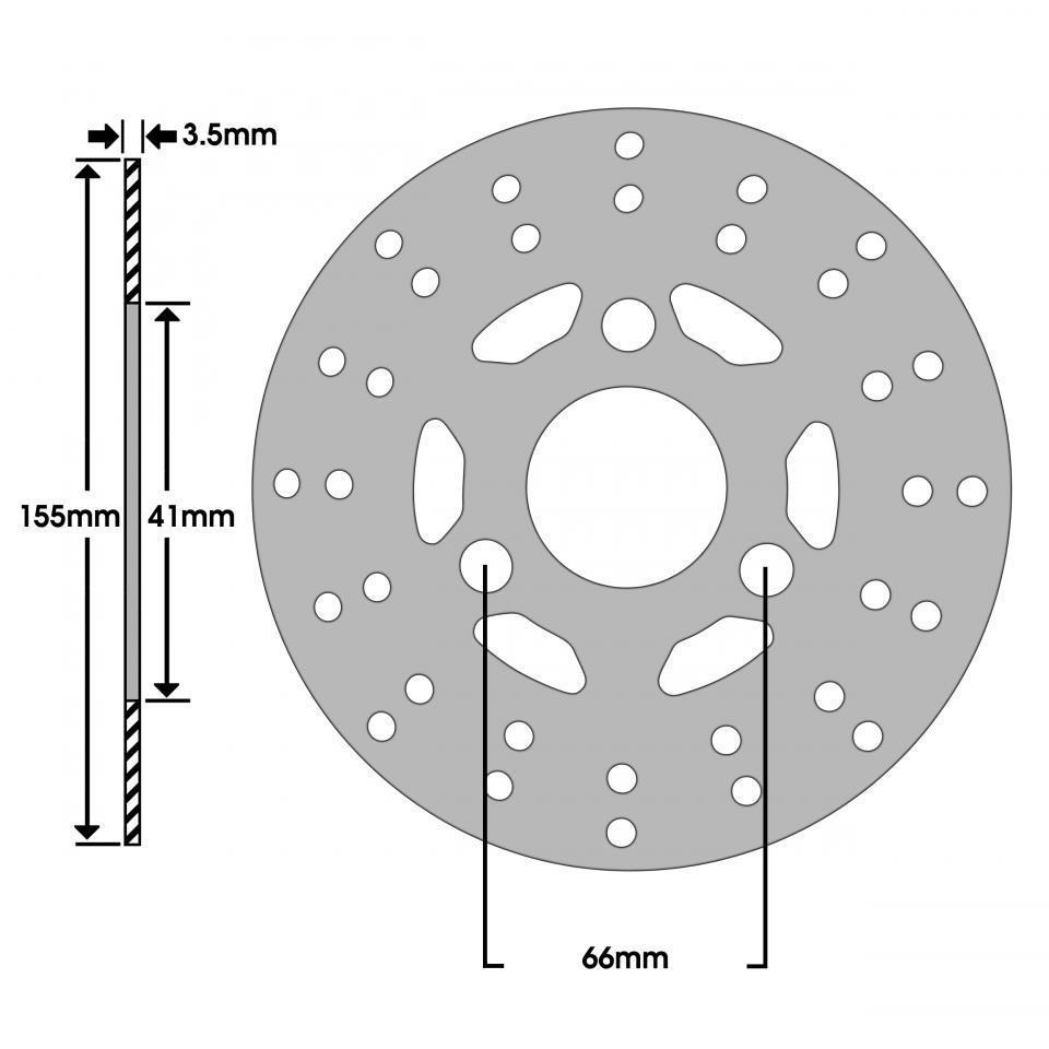 Disque de frein avant Newfren pour Quad Yamaha 50 Breeze 1994 à 1996 Neuf